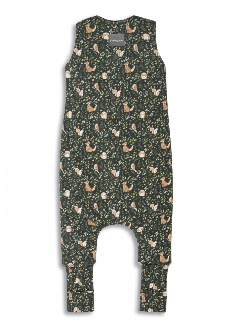 Celoroční spací pytel s nohavicemi Sleepee Green Forest M