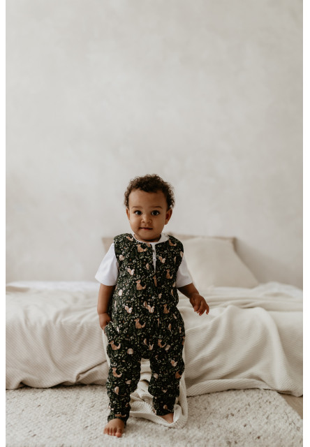 Celoroční spací pytel s nohavicemi Sleepee Green Forest XS