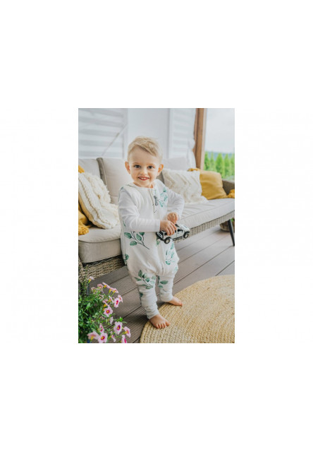 Celoroční spací pytel s nohavicemi Sleepee Green Forest XS