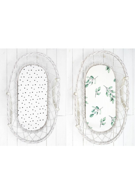 Prostěradlo Sleepee We Care do kočárku, košíku a kolébky Green Forest