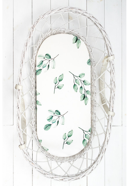 Prostěradlo Sleepee We Care do kočárku, košíku a kolébky Green Forest