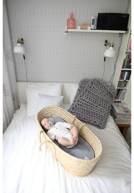 Prostěradlo Sleepee We Care do kočárku, košíku a kolébky Ivory Forest