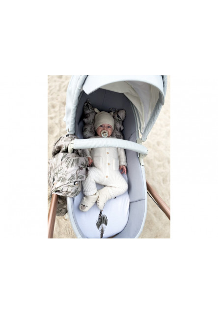 Prostěradlo Sleepee We Care do kočárku, košíku a kolébky Ivory Forest