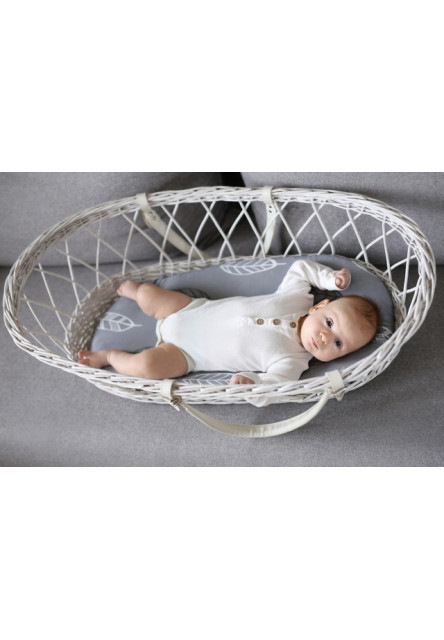 Prostěradlo Sleepee We Care do kočárku, košíku a kolébky Ivory Forest