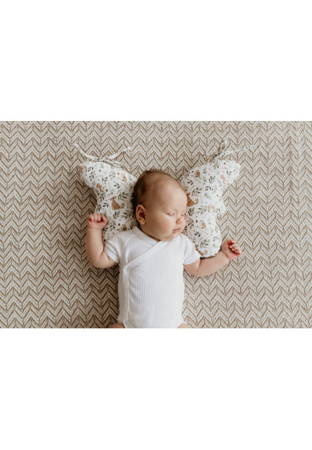 Stabilizační polštářek Sleepee Butterfly pillow Ivory Forest