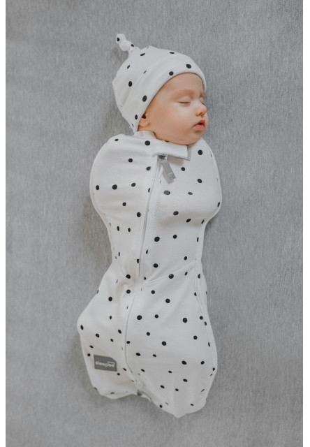 Zavinovačka Sleepee First Step Swaddle s čepičkou zdarma Ivory Forest
