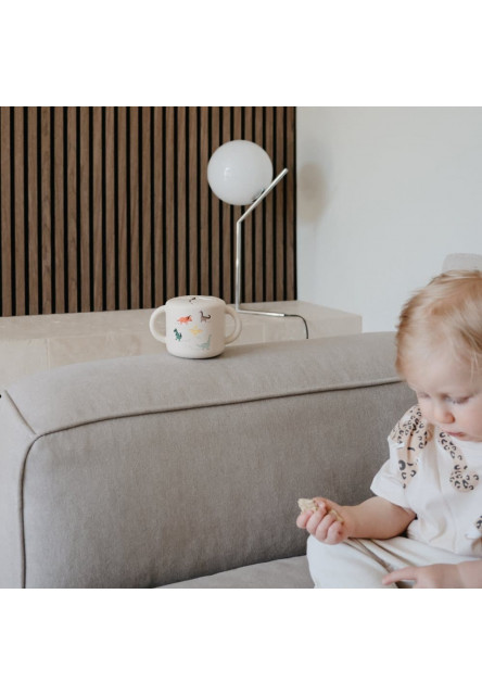 Silikónový pohárik na snack mushie - dinosaurs