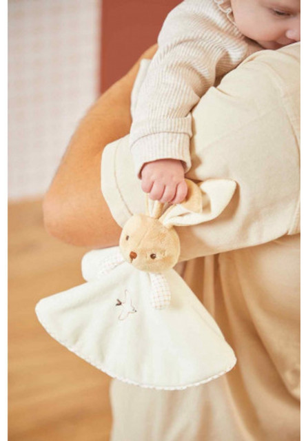 Intemporel Plyšový mojkáčik pre bábätko Zajačik krémový