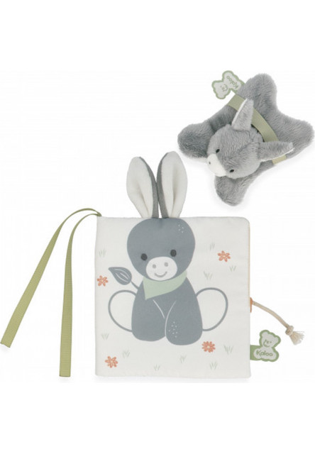 Les Amis - Plyšová knižka Oslík Regliss na farme Kaloo