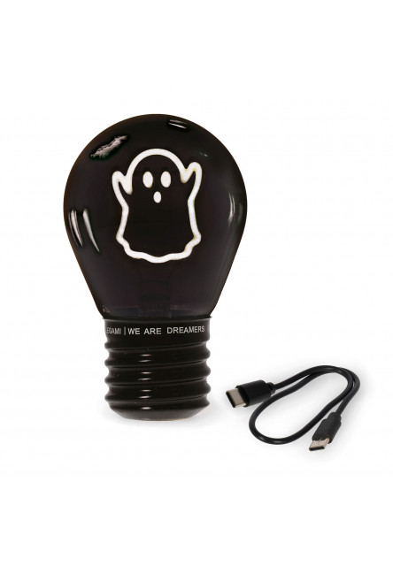 Dekoračné svetlo Legami Lightbulb-Shaped Table Lamp - Bulb Fiction - Ghost