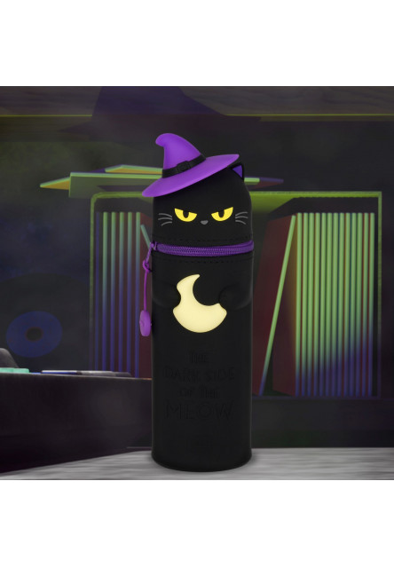 Peračník Legami 2-In-1 Silicone Pencil Case - the Dark side of the Meow