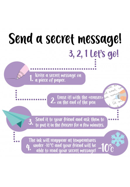 Sada gumovacích pier Legami Set Of 3 Erasable Gel Pens - The Boo Crew