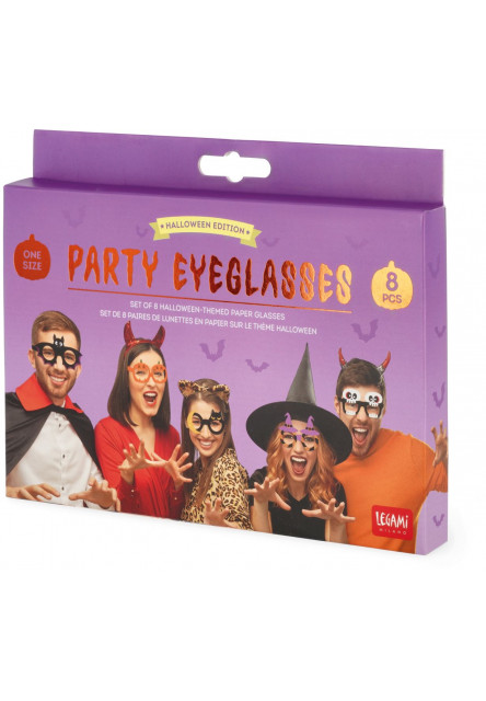 Papierové okuliare Legami Party Eyeglasses - Halloween