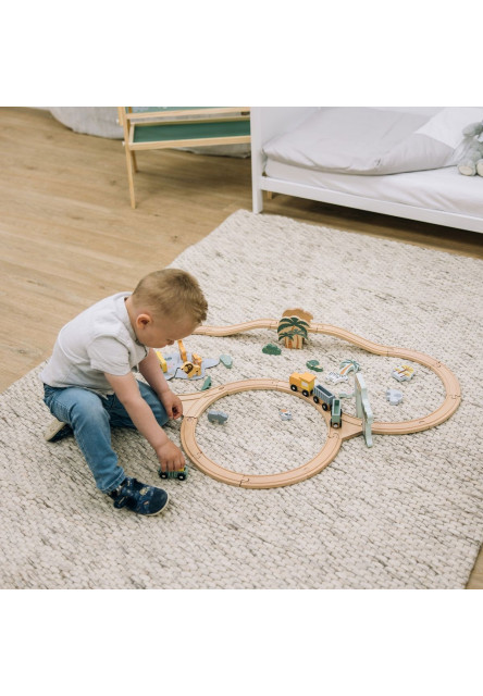 Free2Play Dřevěná vláčkodráha se zvířátky