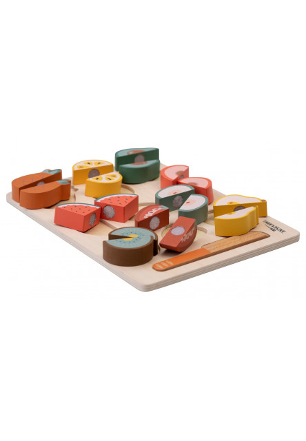 Free2Play Dřevěný set Krájej ovoce!