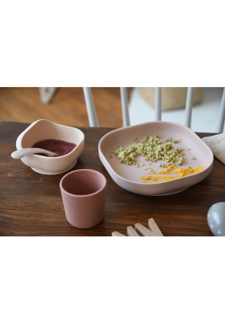 Jídelní sada silikonová 4-dílná Cotton Candy