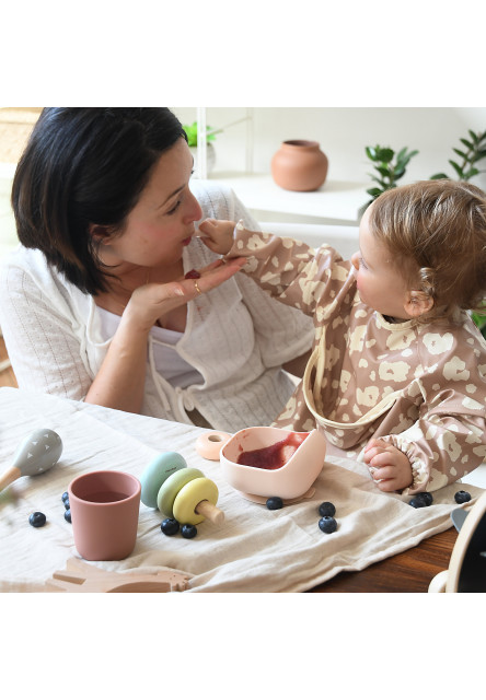 Jídelní sada silikonová 4-dílná Cotton Candy