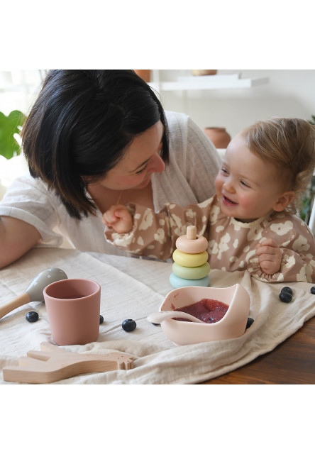 Jídelní sada silikonová 4-dílná Cotton Candy