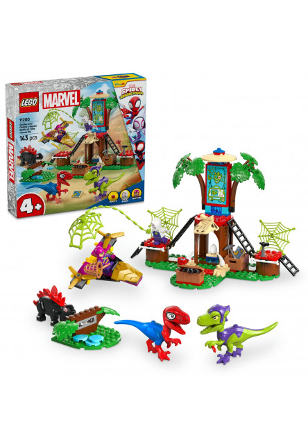 Spidey, Gobby a bitka raptorov v základni na strome Lego®
