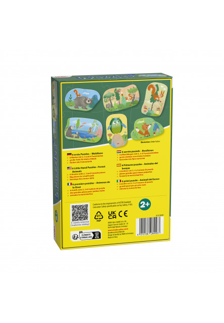 Puzzle pre najmensich Lesné zvieratká 6 ks