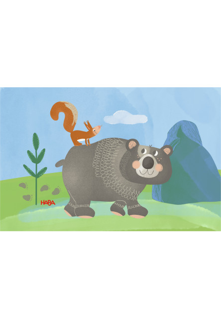 Puzzle pre najmensich Lesné zvieratká 6 ks