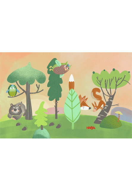 Puzzle pre najmensich Lesné zvieratká 6 ks