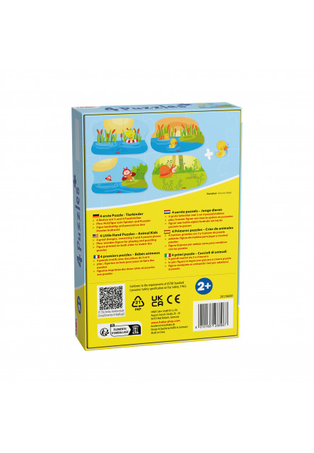 Puzzle pre najmensich Mláďatká zvierat 4 ks