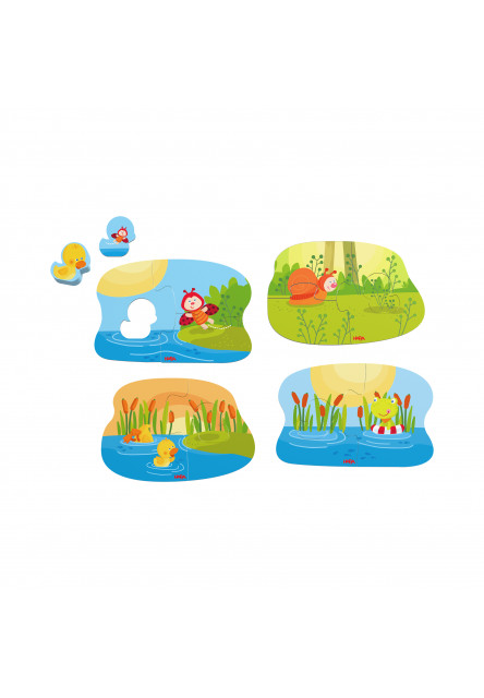 Puzzle pre najmensich Mláďatká zvierat 4 ks