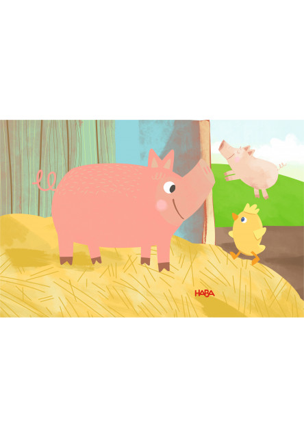 Puzzle pre najmenších Farma 6 ks