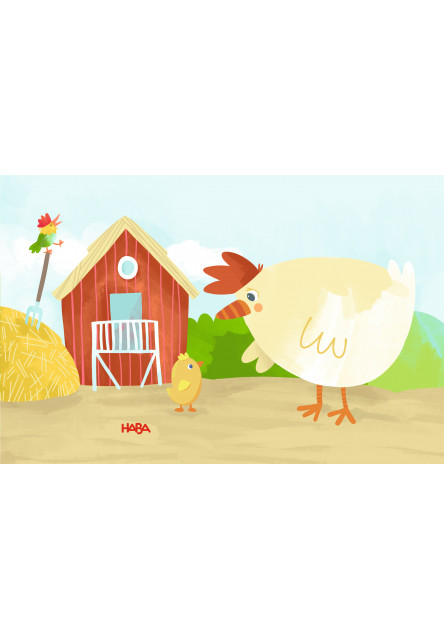 Puzzle pre najmenších Farma 6 ks