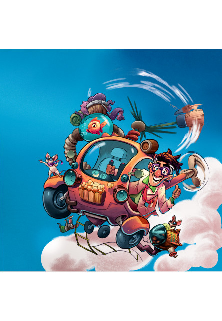 Hra a Puzzle 2v1 Bláznivý vrtuľník