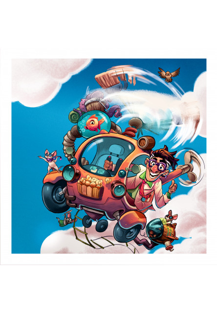 Hra a Puzzle 2v1 Bláznivý vrtuľník