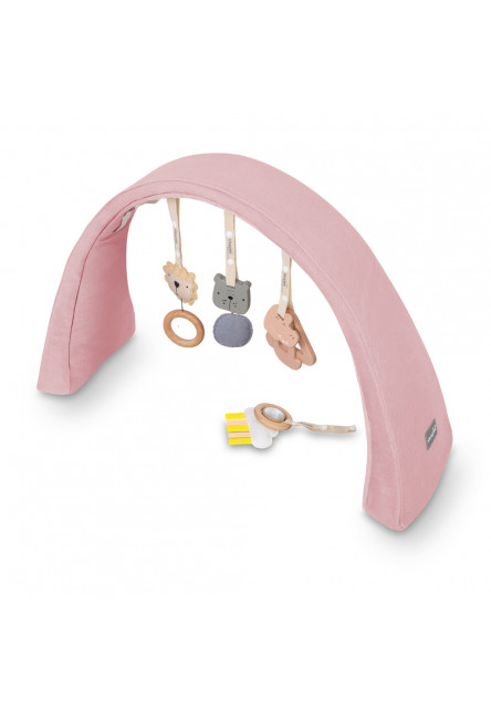 Multifunkční hnízdečko pro miminko s hrazdičkou a hračkami 3 v 1 Sleepee Pink