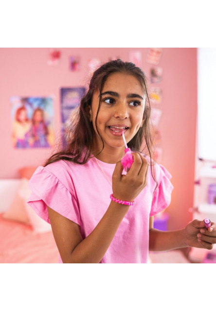 Lesk na pery pompom fialový