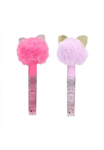 Lesk na pery pompom fialový