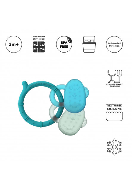 Chladiace hryzadlo - blue & mint