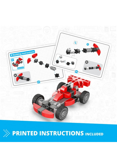 Engino INVENTOR MECHANICS pretekár s 5 bonus modelmi
