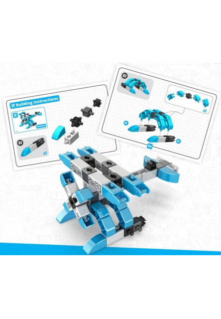 Engino INVENTOR MECHANICS akrobatické lietadlo s 5 bonus modelmi
