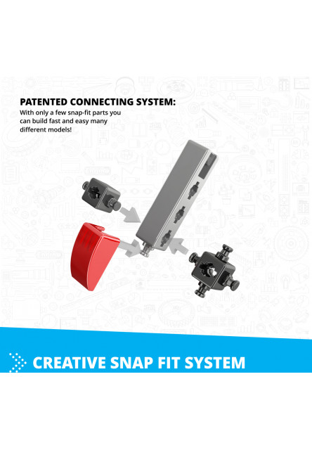 Engino INVENTOR MECHANICS custom bike s 5 bonusovými modelmi