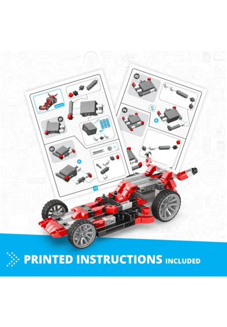 Engino INVENTOR MOTORIZED pretekárske auto s 10 bonusovými modelmi