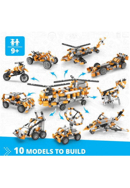 Engino INVENTOR MOTORIZED vrtuľník s 10 bonusovými modelmi