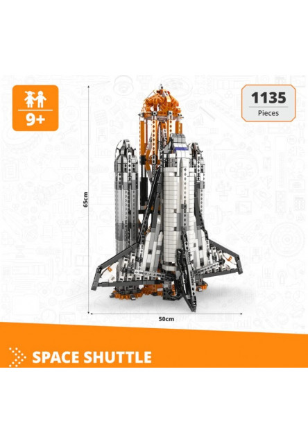 Engino MEGA BUILDS: Challenger raketa(v plastovej vaničke s aplikáciou 3D inštrukcií)