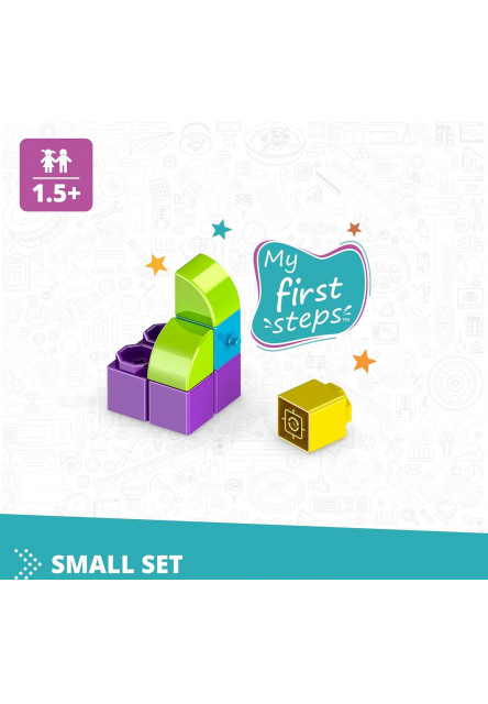 Engino BABY QBOIDZ - Moje prvé kroky - malý set (v plastovej vaničke)