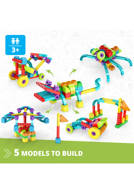 Engino QBOIDZ aligátor s 5 bonusovými modelmi