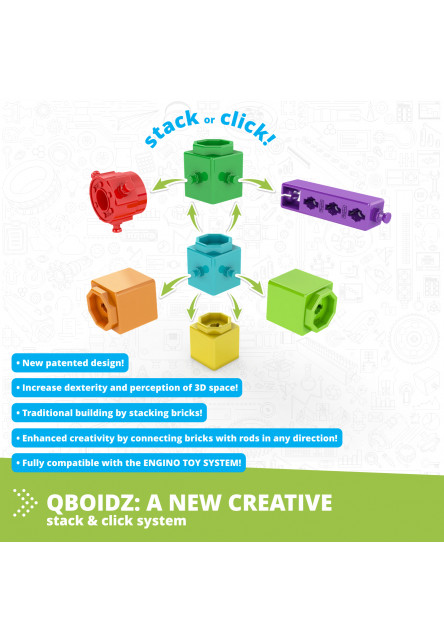 Engino QBOIDZ aligátor s 5 bonusovými modelmi