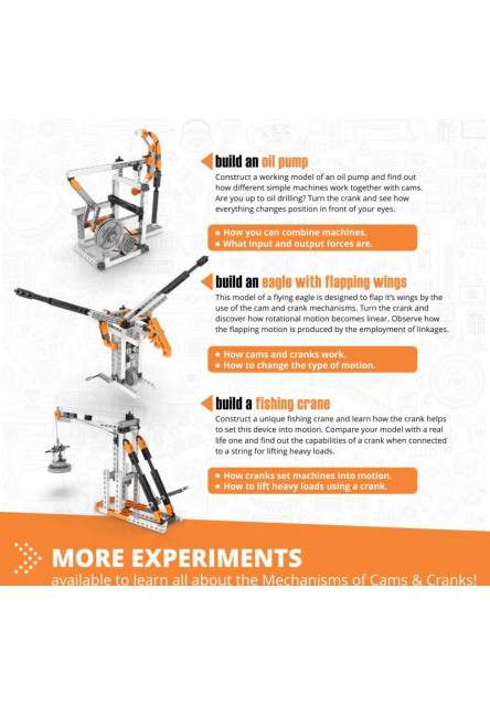 Engino STEM MECHANICS: Vačky a kľuky