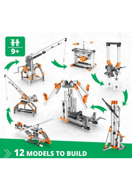 Engino STEM MECHANICS: Prevody a závitovkové prevodovky