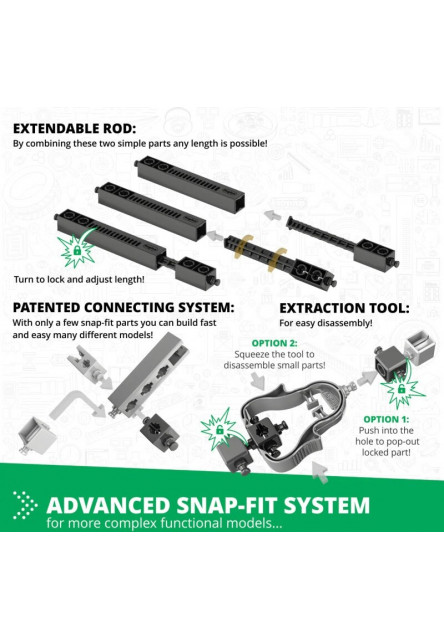 Engino STEM MECHANICS: Prevody a závitovkové prevodovky