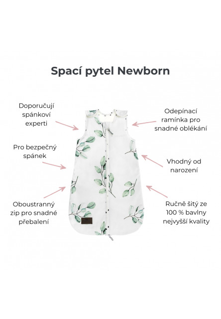 Spací pytel Sleepee Newborn Ivory Forest