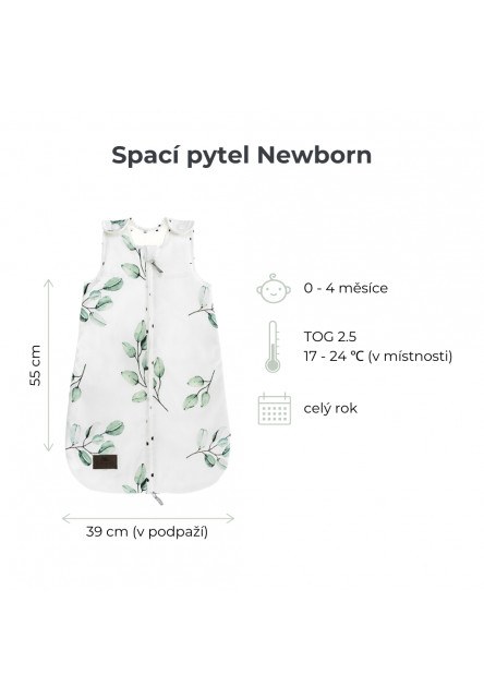Spací pytel Sleepee Newborn Ivory Forest